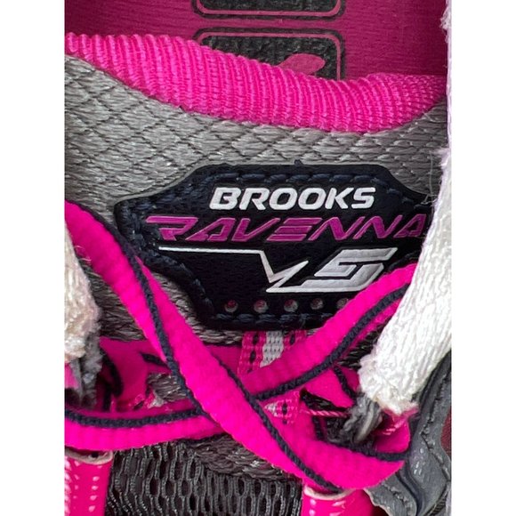 Brooks Ravenna 5 Womens 9M Pink Gray Mesh Running Athletic Shoes - Picture 11 of 12